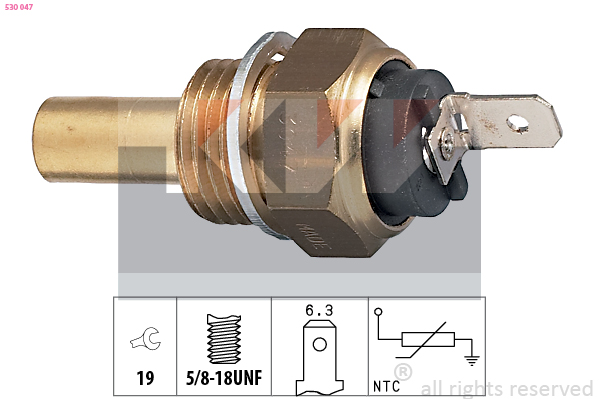 Senzor,temperatura lichid de racire 530 047 KW